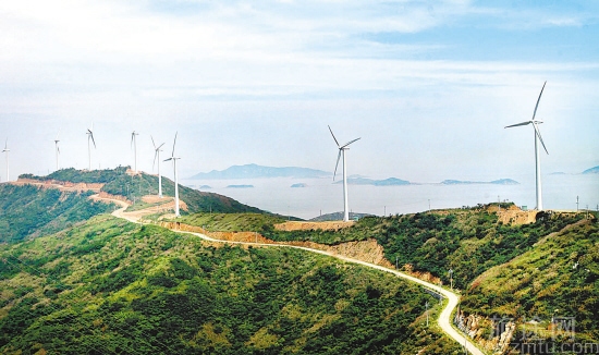 岱山衢山岛风力发电场观光平台