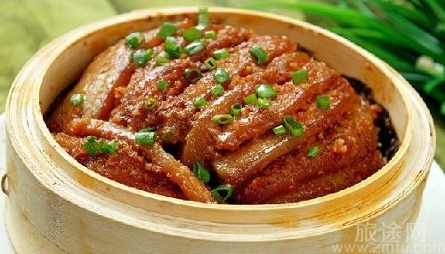 舌尖上的杭州美食：荷叶粉蒸肉