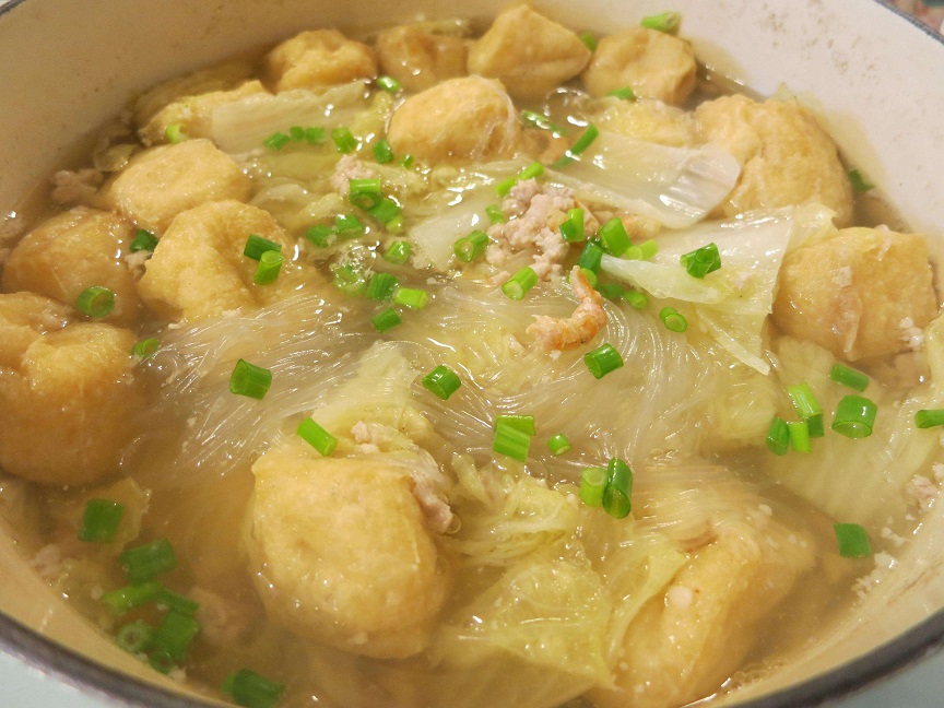 舌尖上的上海美食：油豆腐线粉汤