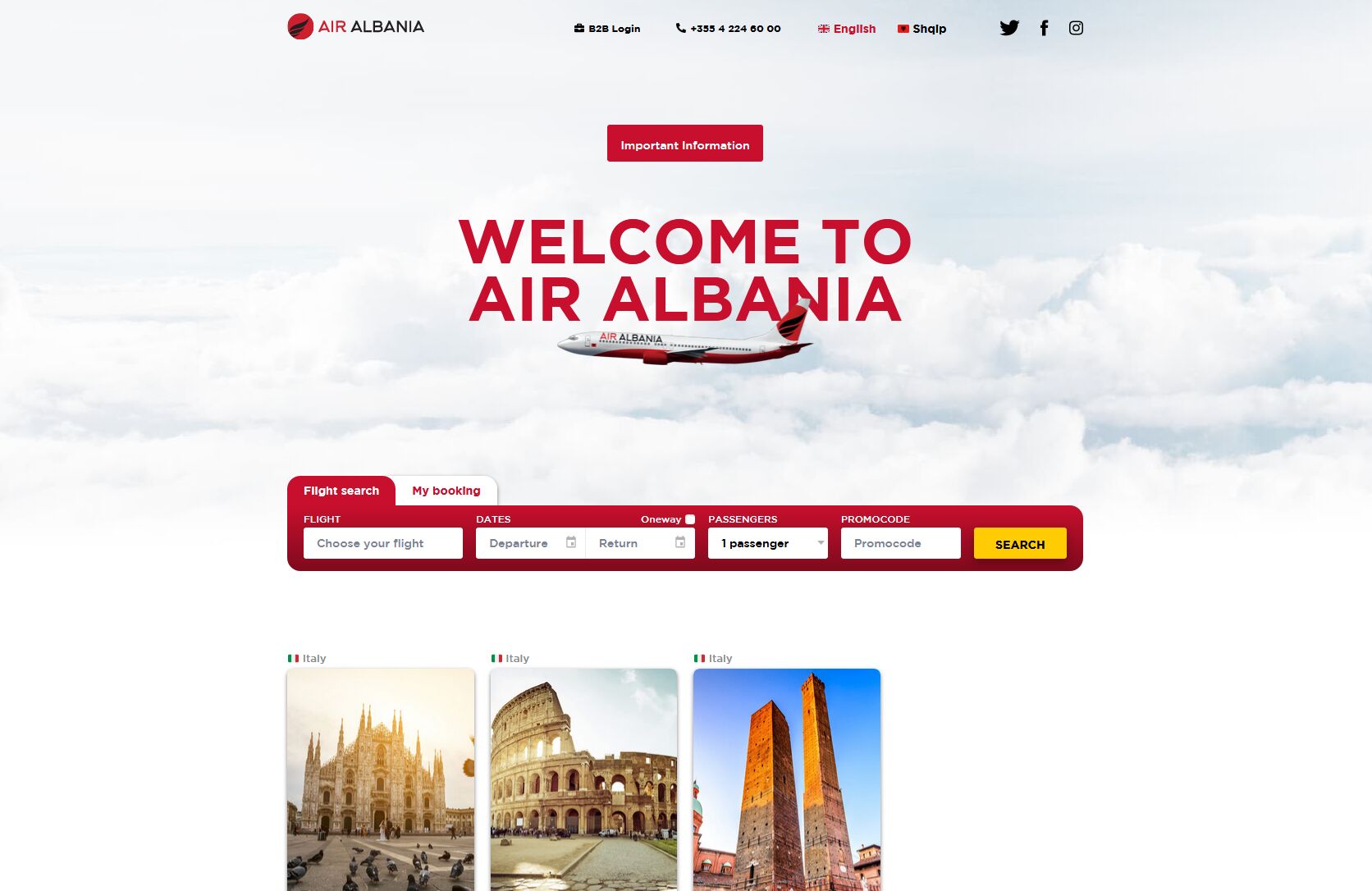 阿尔巴尼亚航空官网